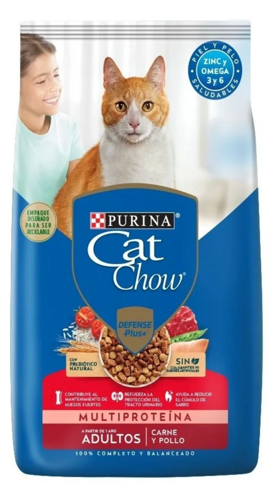 Cat Chow Multiproteína Carne y Pollo