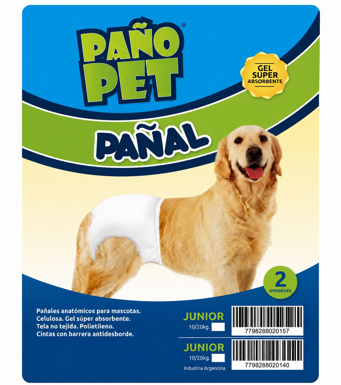 Pañal Paño Pet Junior